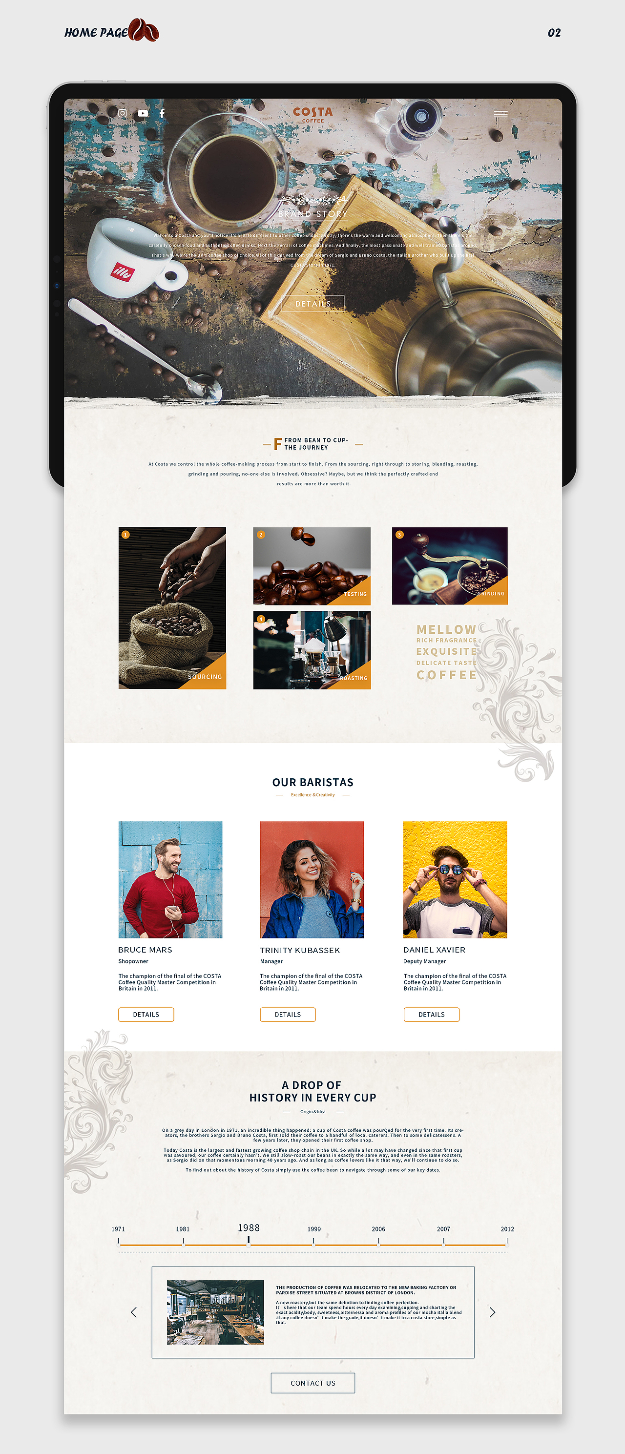 COSTA官网——Redesign&Mobile Display（图ZMTY5MDI5Njg4） - 企业官网 - 站酷设计师橘子_Toylk原创素材 - 站酷ZCOOL