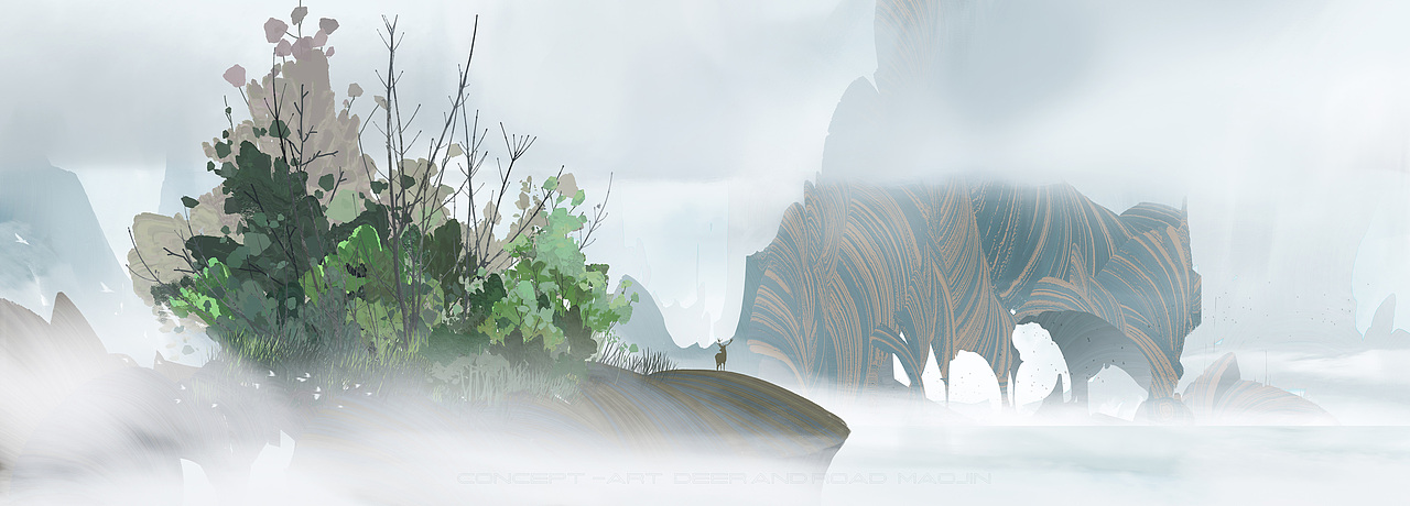 FOG CITY（圖ZMjM4MTM5MDcy） - 藝術(shù)插畫 - 站酷設(shè)計(jì)師Maojin毛巾原創(chuàng)素材 - 站酷ZCOOL