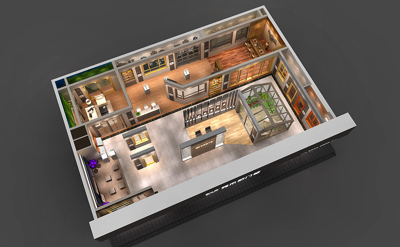 雅乐斯门窗旗舰店 店铺门店门头广告牌3D效果图设计（图ZMTgyODc0MDk2） - 建筑/空间 - 站酷设计师刘泽儒原创素材 - 站酷ZCOOL