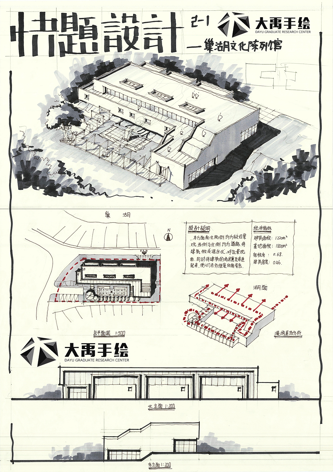 大禹手绘建筑快题作品欣赏（图ZMjE0MTgxNDI4） - 建筑设计 - 站酷设计师大禹手绘原创素材 - 站酷ZCOOL
