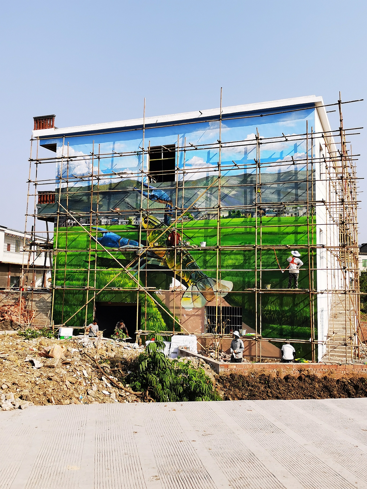 乡村文化墙,农村壁画,农村墙绘