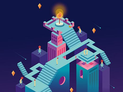 2.5D插画（个人主页-ZMjc5MDkxMDg=） - 创作习作 - 站酷设计师凡凡1017原创素材 - 站酷ZCOOL