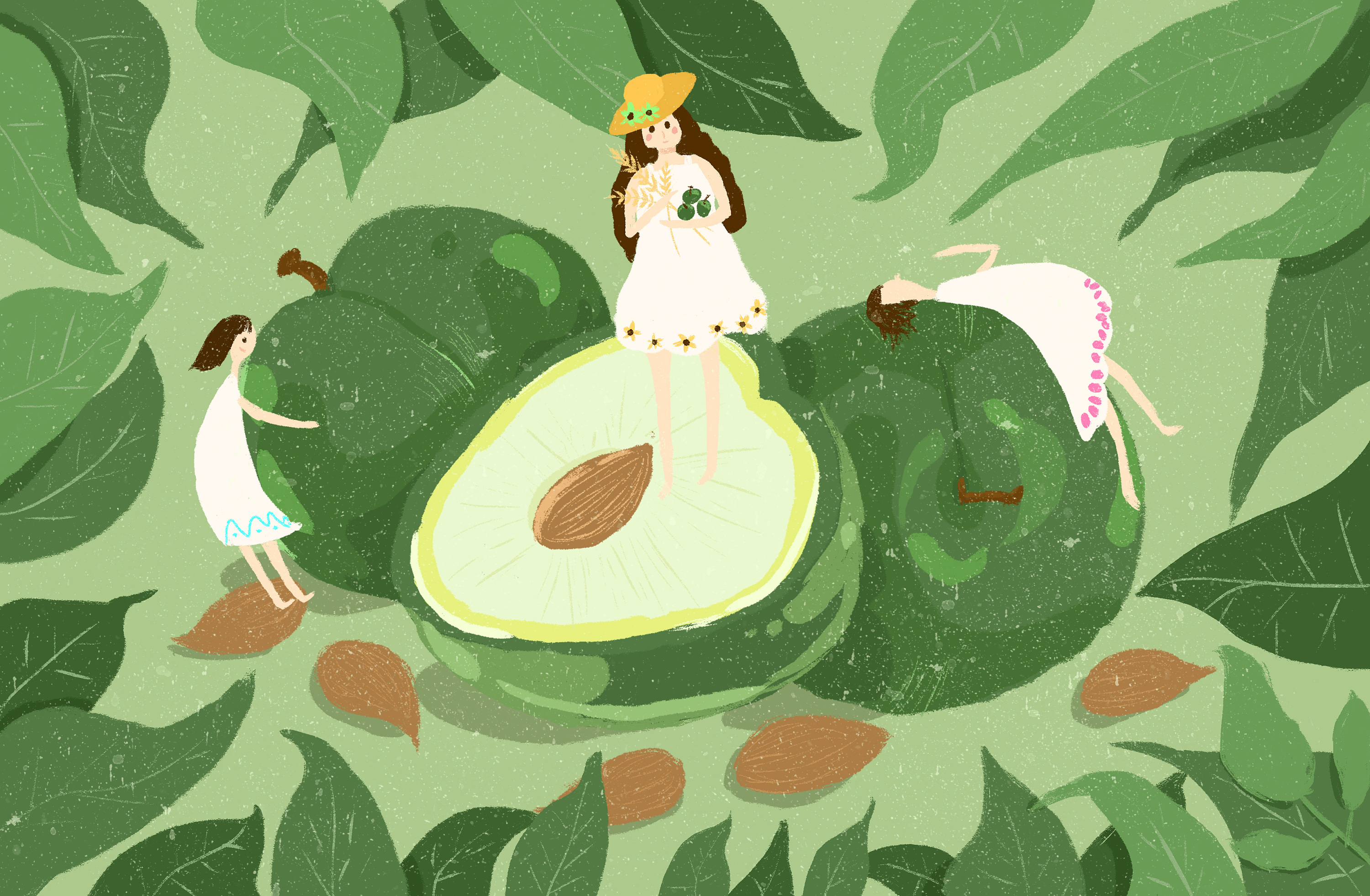 两张插画练习作品