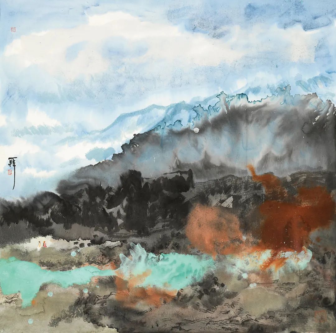 现代山水画欣赏