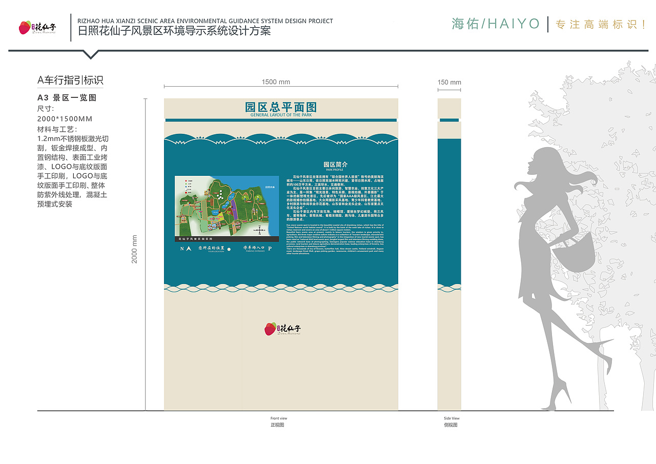 日照花仙子风景区导视系统设计