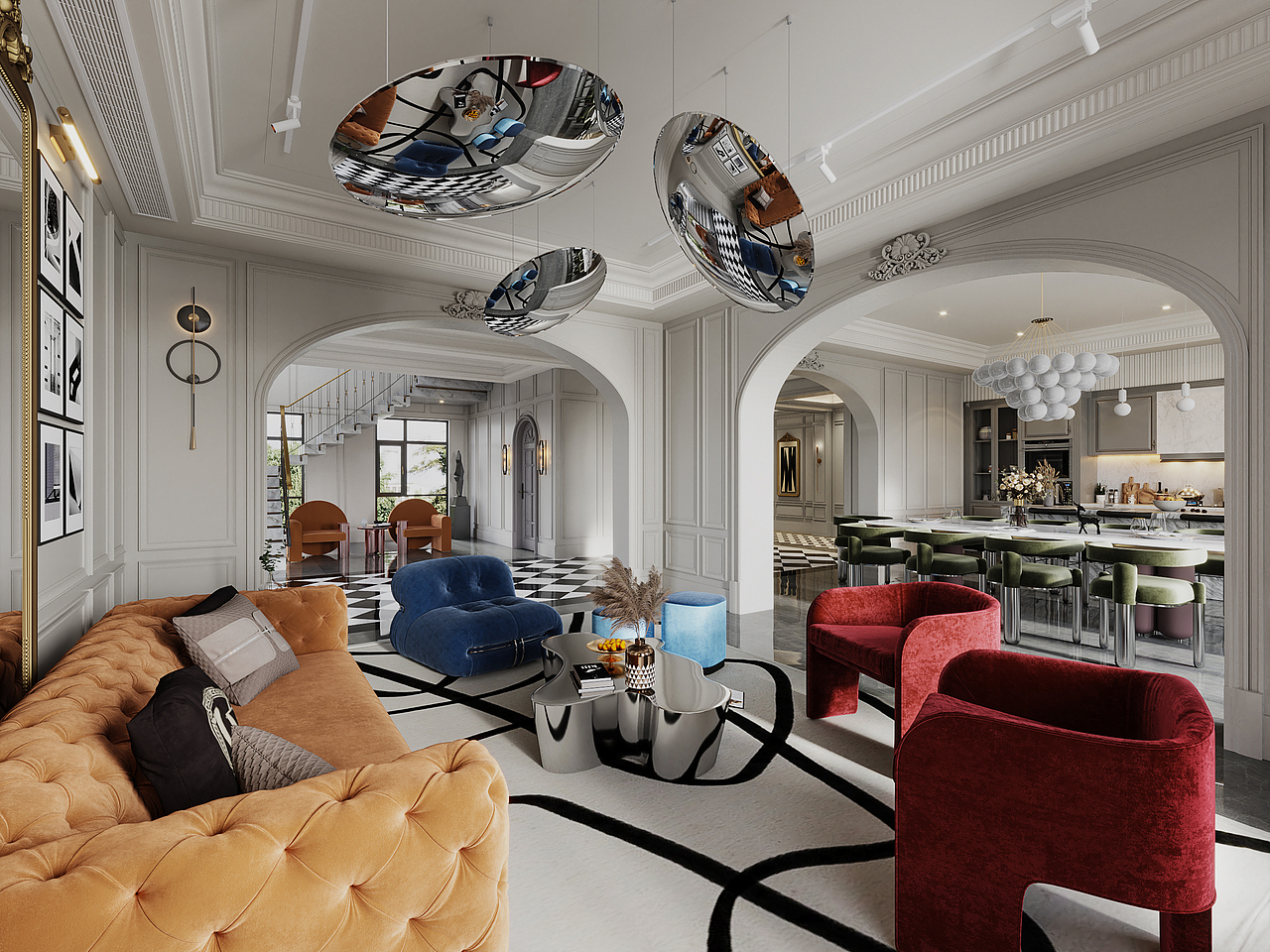 美式现代室内设计