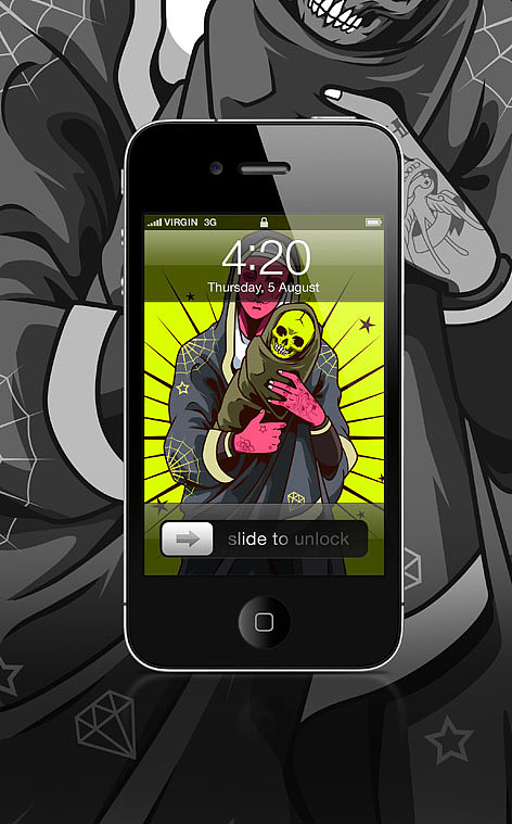 圣母（图ZNDkzNjY5Ng==） - 新锐潮流插画 - 站酷设计师发条硬糖原创素材 - 站酷ZCOOL