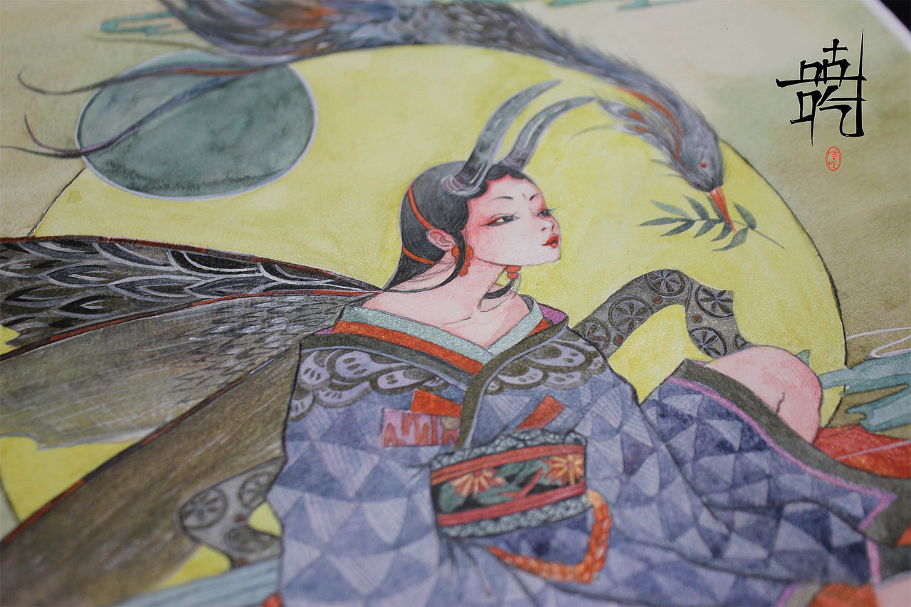 衔草结缘（图ZMTAxNTUyOTQ4） - 艺术插画 - 站酷设计师咕吃和YOUYOU原创素材 - 站酷ZCOOL