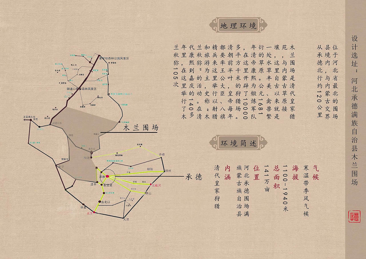 完整版毕业设计(木兰秋狝——满族风情骑行驿站设计)