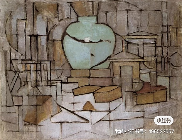 6⃣️《静物 •姜罐》1911-1912-荷兰-海牙艺术博物馆