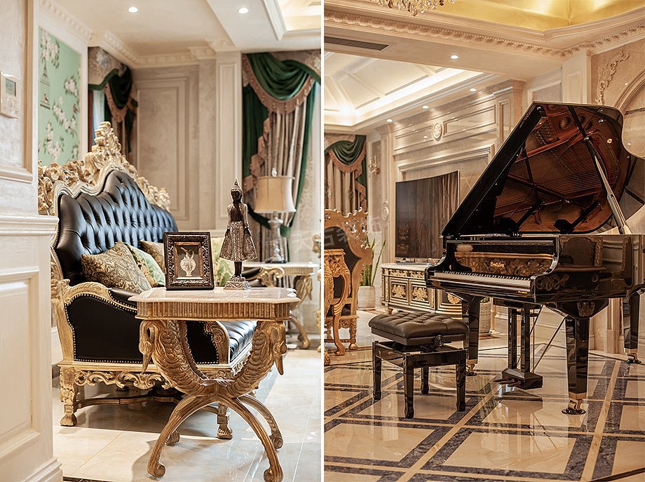 重庆协信彩云湖设计方案,欧式风格别墅装修实景图