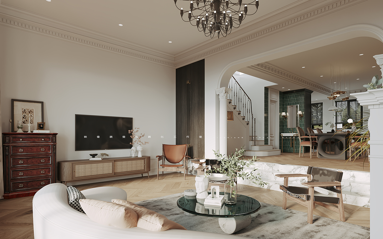 映像視覺 | 商业写实组 | 法式风格（图ZMjc4NDI1MTAw） - 家装设计 - 站酷设计师郑州映像效果图原创素材 - 站酷ZCOOL