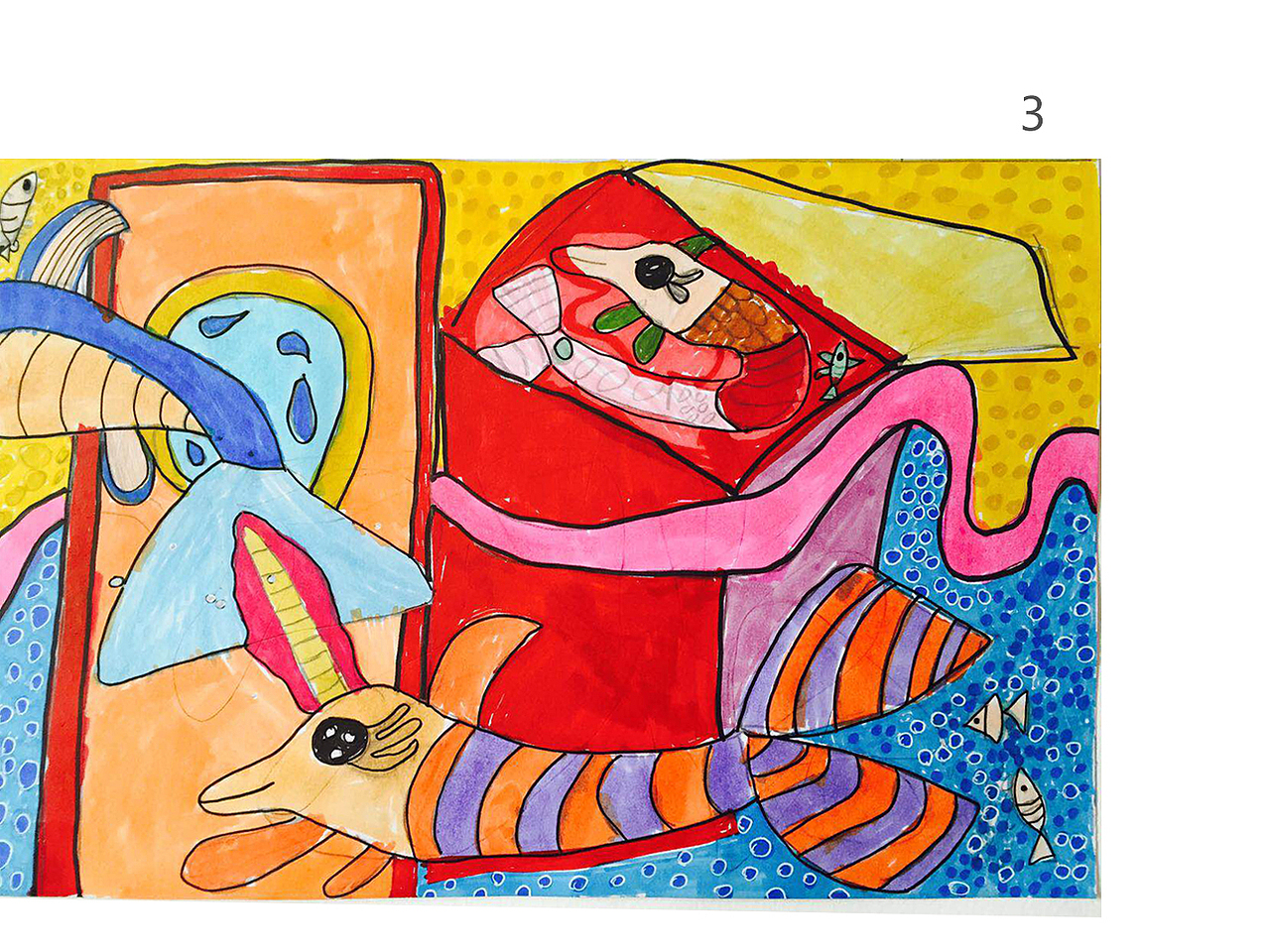 小鱼世界神秘海底力量（6岁画）（图ZMTAwOTI3NzY4） - 海报 - 站酷设计师我是水水原创素材 - 站酷ZCOOL