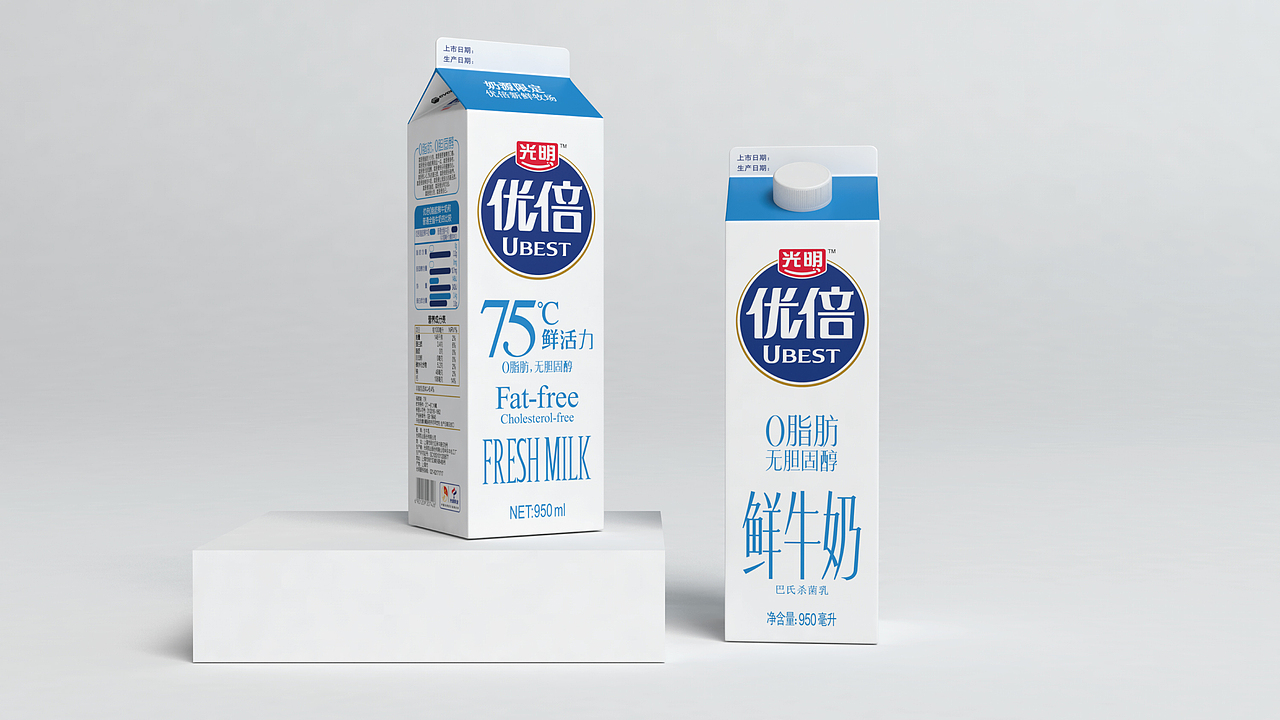 优倍75℃鲜活力 一路引领中国中高端鲜奶（图ZMjMzOTc1MTUy） - 包装 - 站酷设计师奎燕品牌创新社原创素材 - 站酷ZCOOL