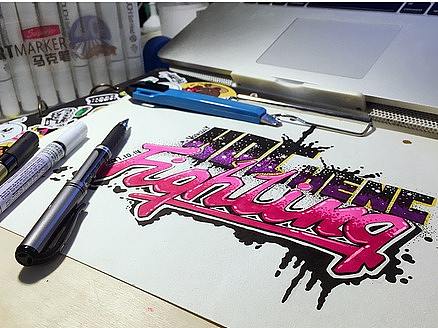 很随意的英文字体