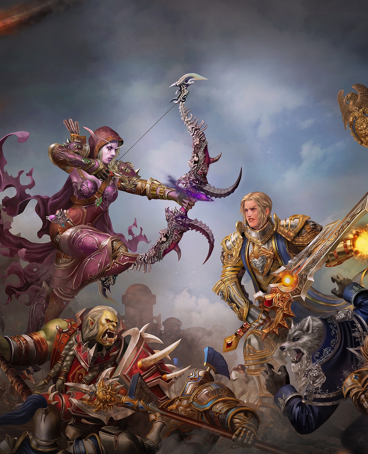 魔兽世界插画两张（图ZMjAwMjQ0NDMy） - 创作习作 - 站酷设计师Chenhh92原创素材 - 站酷ZCOOL