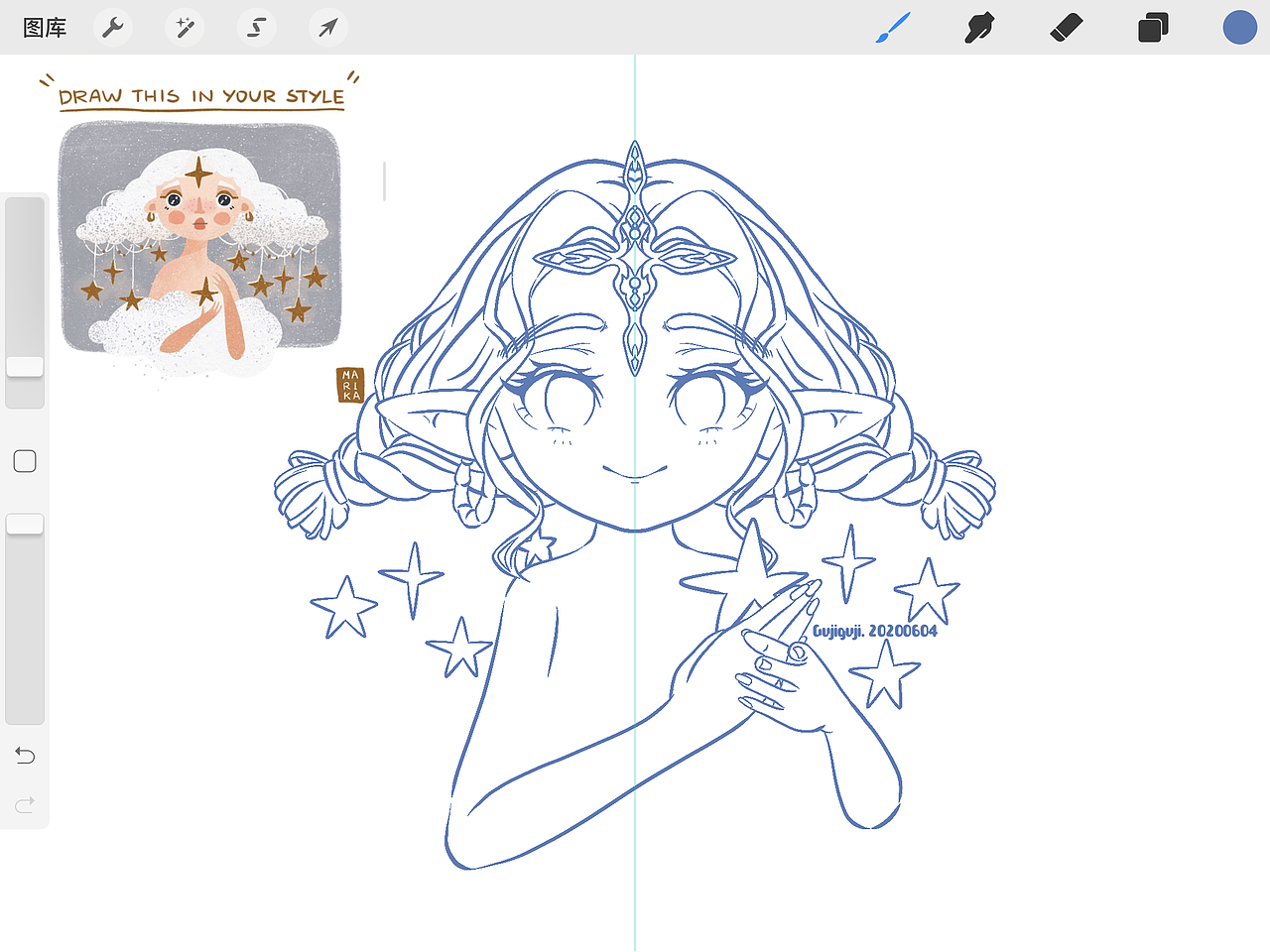 六月份晚间摸鱼画漂亮妹妹合集（图ZMjE2Njg2NjA4） - 创作习作 - 站酷设计师Guji9uj1原创素材 - 站酷ZCOOL