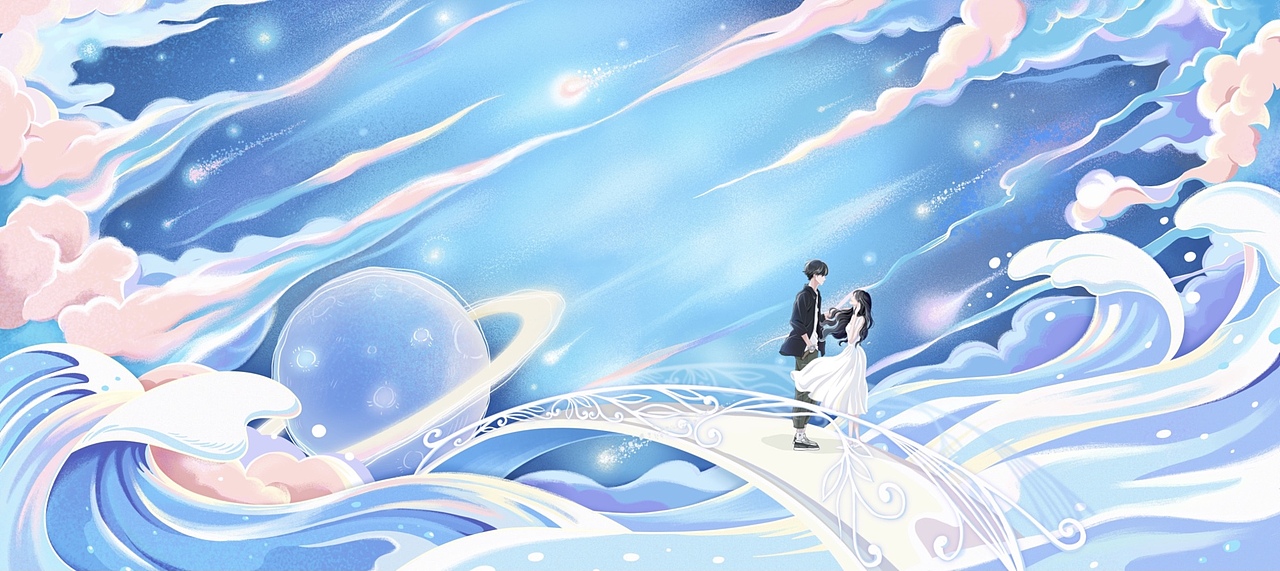 北流小說《北風(fēng)知我意》封面（圖ZMjcwNDg3NTAw） - 商業(yè)插畫 - 站酷設(shè)計師插畫師小狗子原創(chuàng)素材 - 站酷ZCOOL