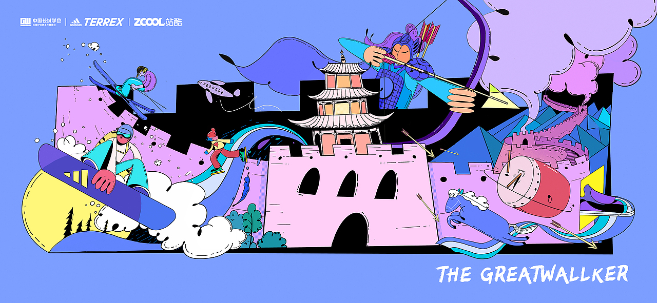 长城，一起向未来（图ZMjc2NzY2NTgw） - 图案 - 站酷设计师古古加原创素材 - 站酷ZCOOL