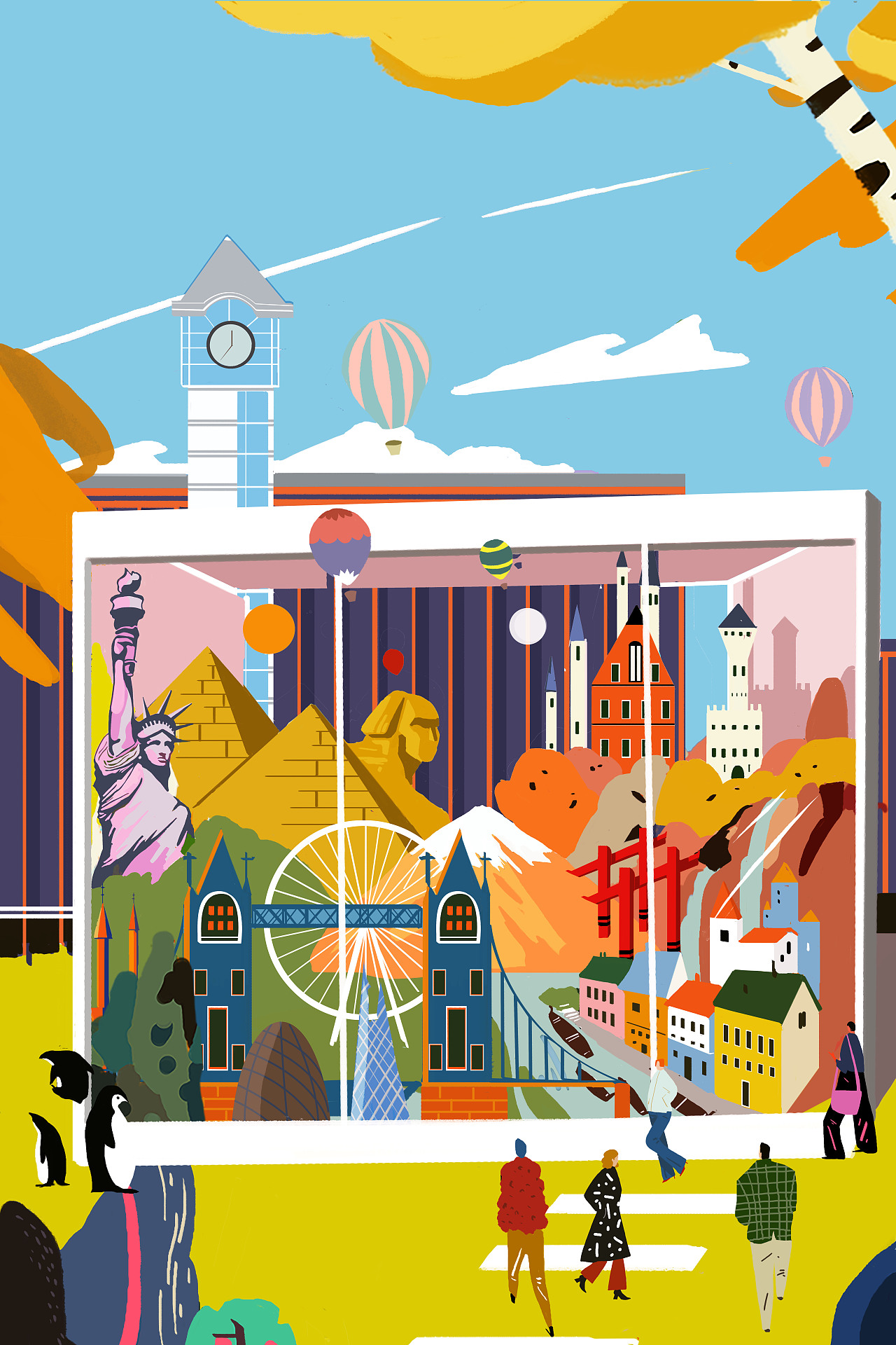 北京祥云小镇橱窗设计