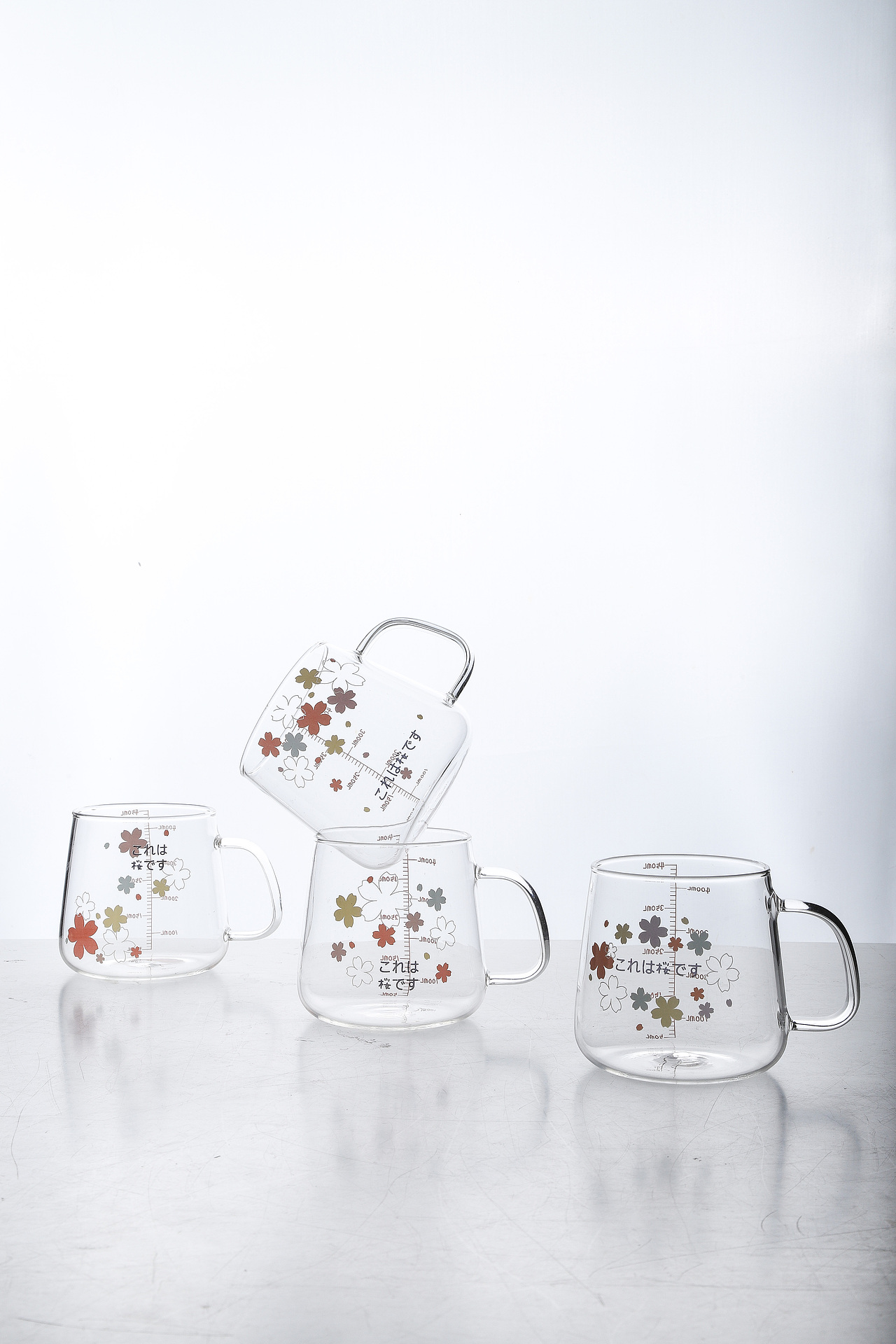 电商产品摄影 | 樱花玻璃杯