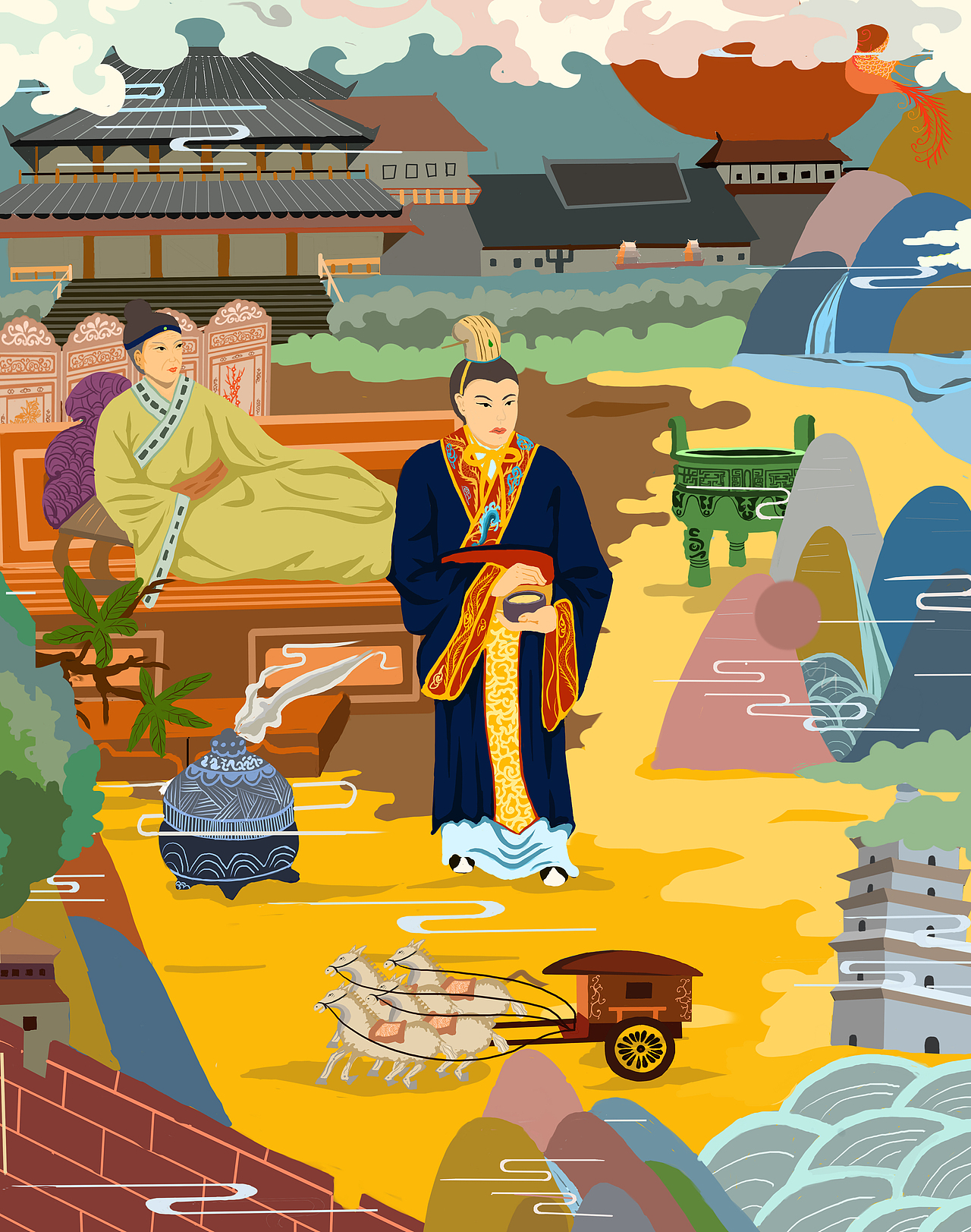 二十四孝插画设计