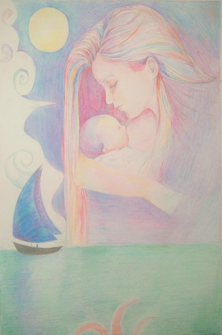 彩铅插画（图ZMTI3ODA3OTY0） - 创作习作 - 站酷设计师GWANNI原创素材 - 站酷ZCOOL