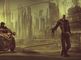 #AI创作实验室#帅气男孩，肌肉，机械