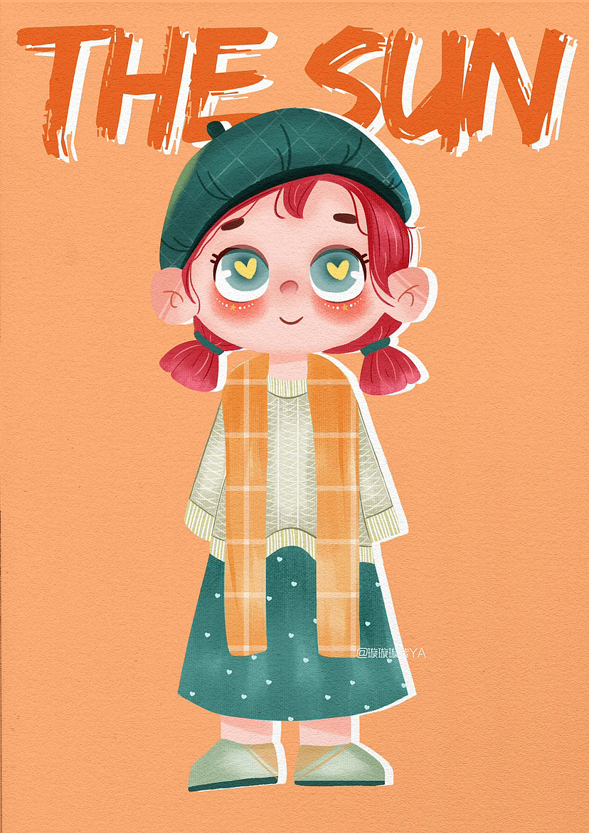 照片转手绘的人物插画