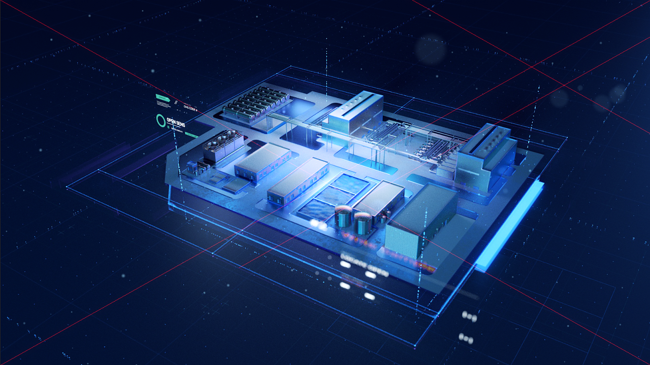 科技感厂房 园区 |三维|动画/影视|一坨辣酱 - 原创作品 - 站酷