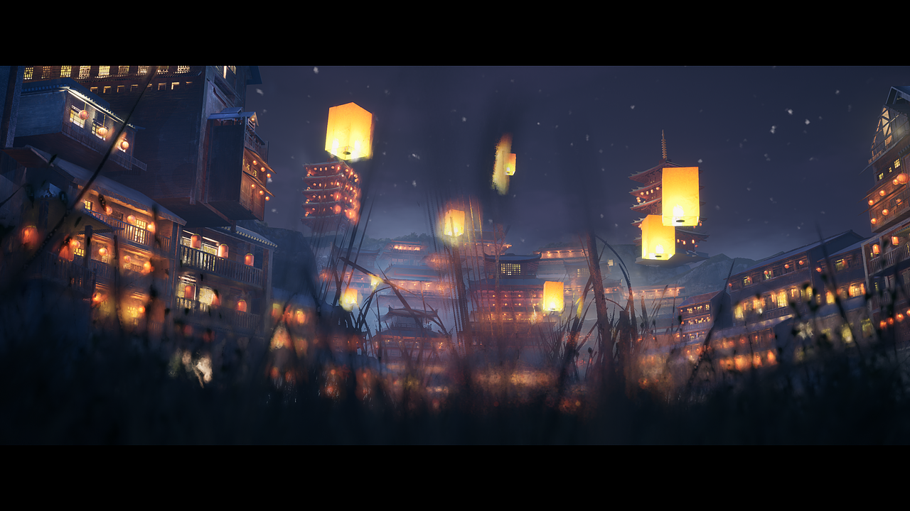 ue4渲染古风长安