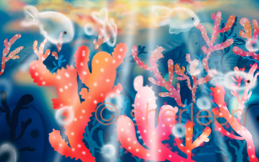 小人鱼绘本2（图ZOTM1MjY2NzY=） - 儿童插画 - 站酷设计师sherleen馨原创素材 - 站酷ZCOOL
