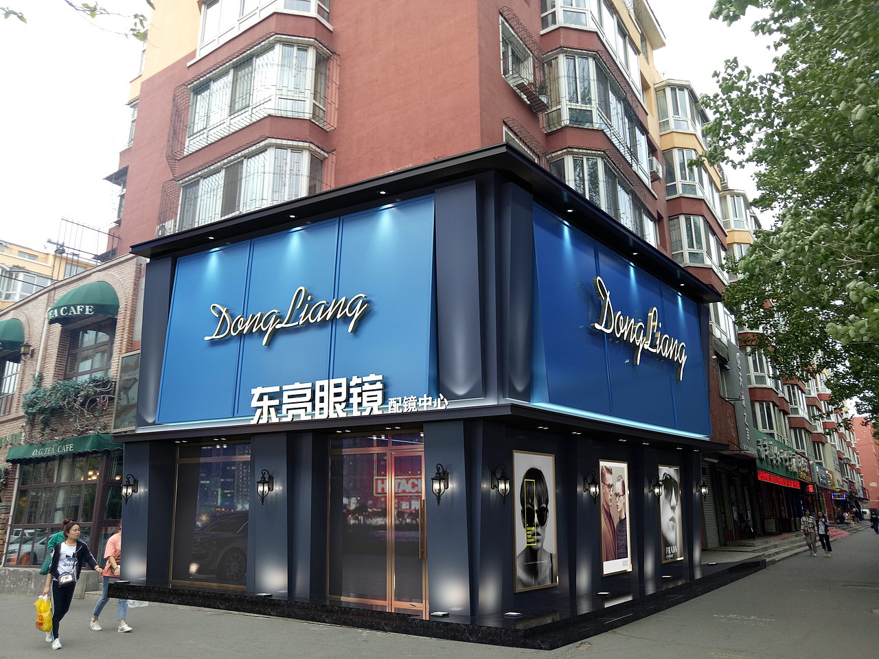 DL眼镜店门面（图ZMTYxNzQ2NTUy） - 家装设计 - 站酷设计师FL空间设计原创素材 - 站酷ZCOOL