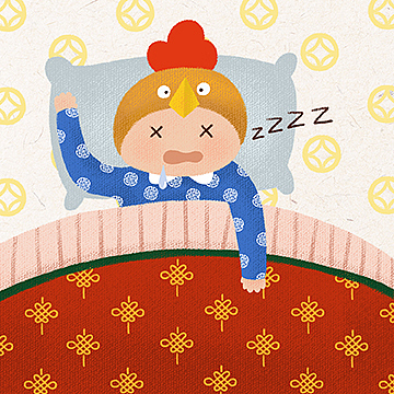 鸡年年历插画（图ZNjk0NDg2MzY=） - 商业插画 - 站酷设计师Jessie一颗豆子原创素材 - 站酷ZCOOL