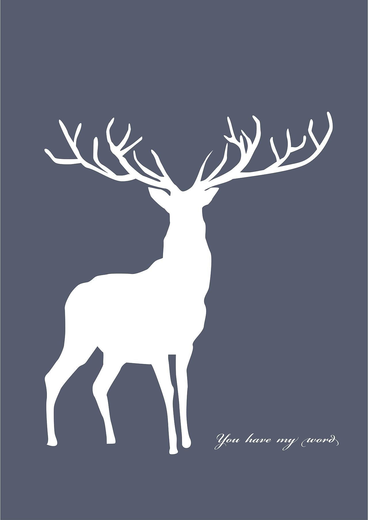 北欧风格麋鹿系列|平面|图案|山知设计_原创作品-站酷zcool