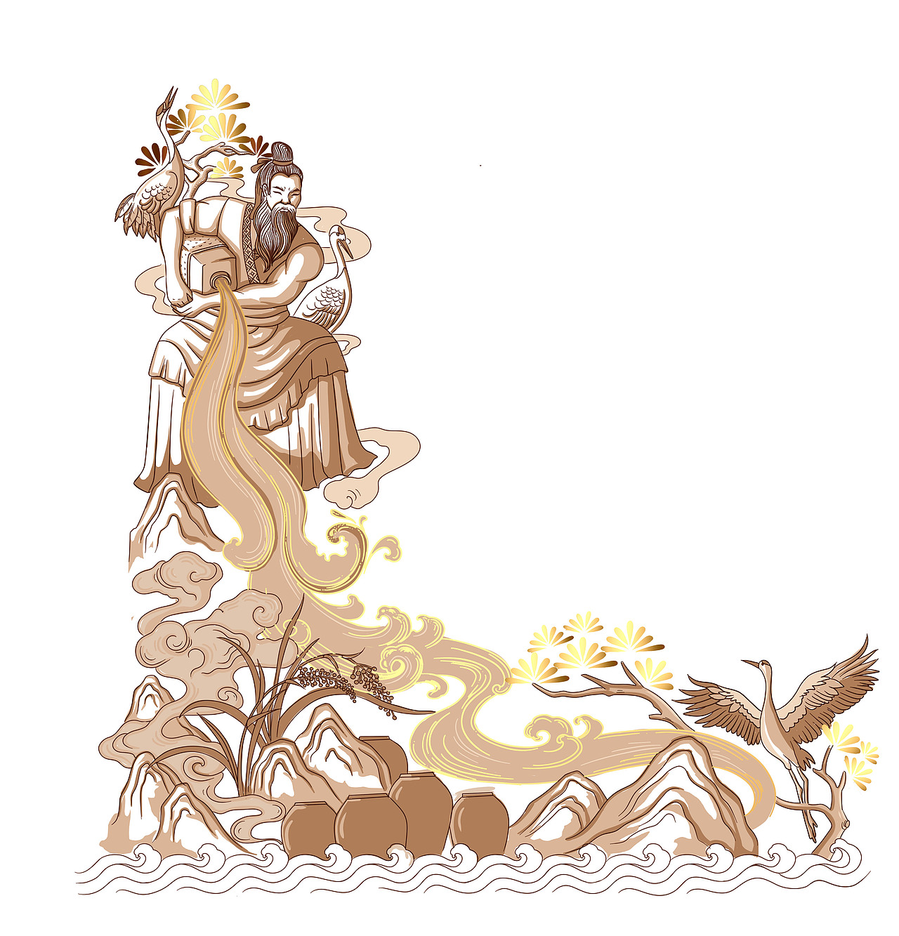 茅台王子酒（图ZMjI0OTI5ODcy） - 商业插画 - 站酷设计师sunshine85原创素材 - 站酷ZCOOL