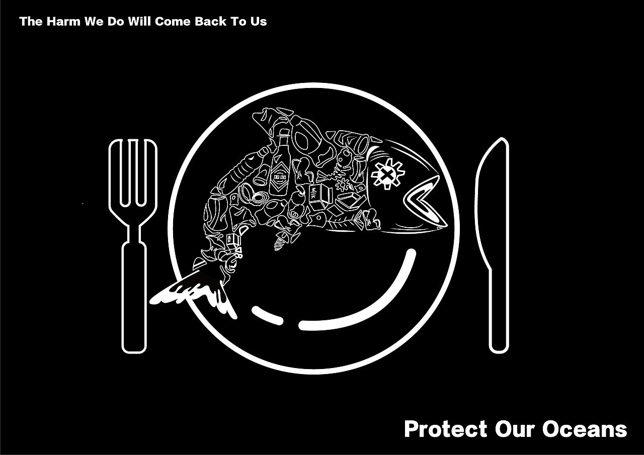 保护海洋海报创作