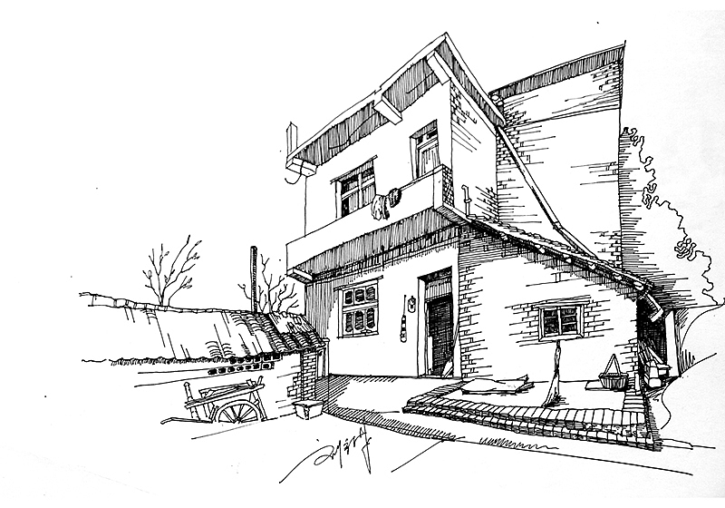 速写范例——乡村之旅