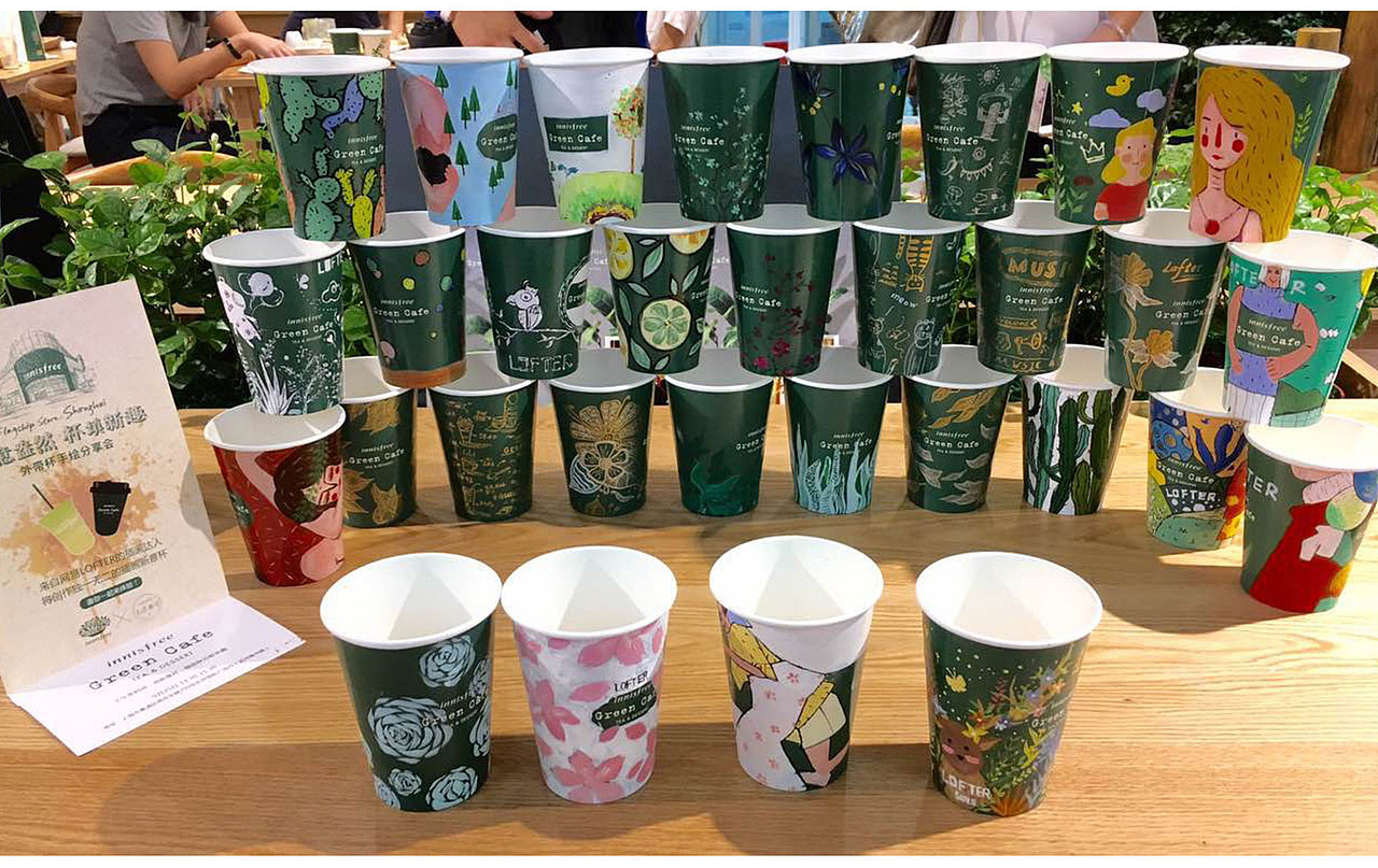 LOFTER与Innisfree合作的插画活动