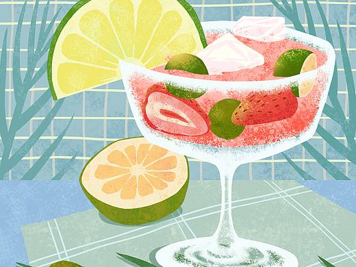 轻松风格的产品海报插画设计