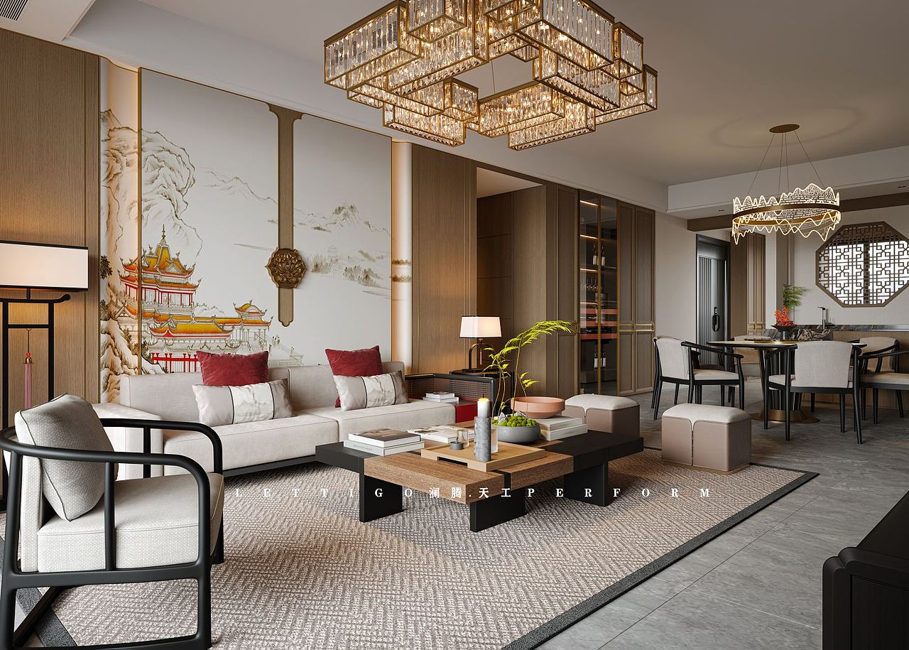 新中式古韵是珍藏温度的心灵SPA（图ZMzUyMDQ3ODky） - 家装设计 - 站酷设计师DesignerZtt186原创素材 - 站酷ZCOOL