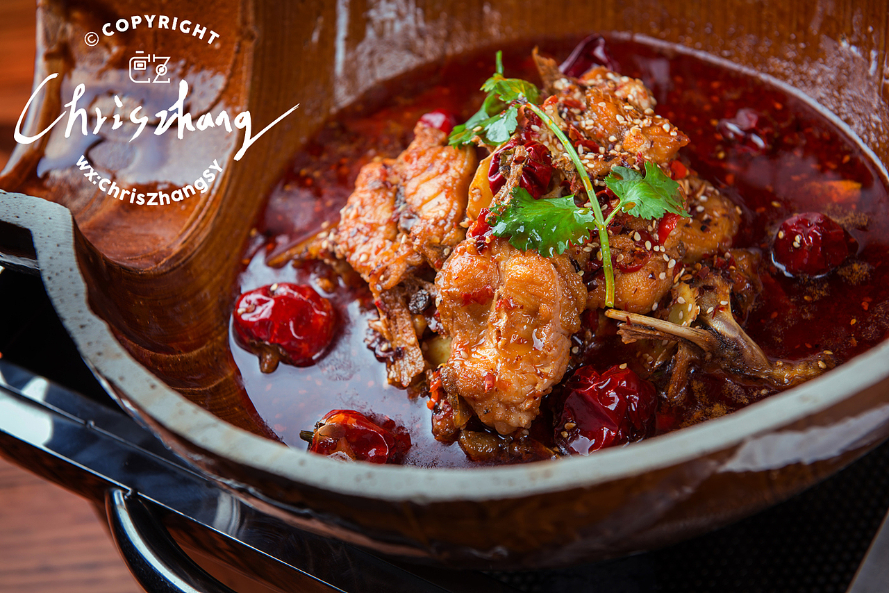 老长沙地道口味菜图片拍摄,干锅鸡,干锅牛蛙