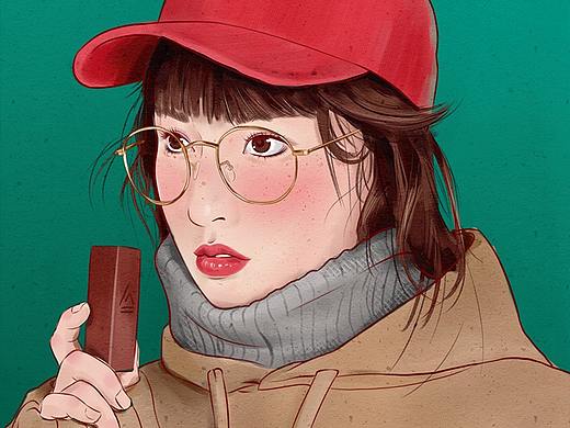 画了个美女