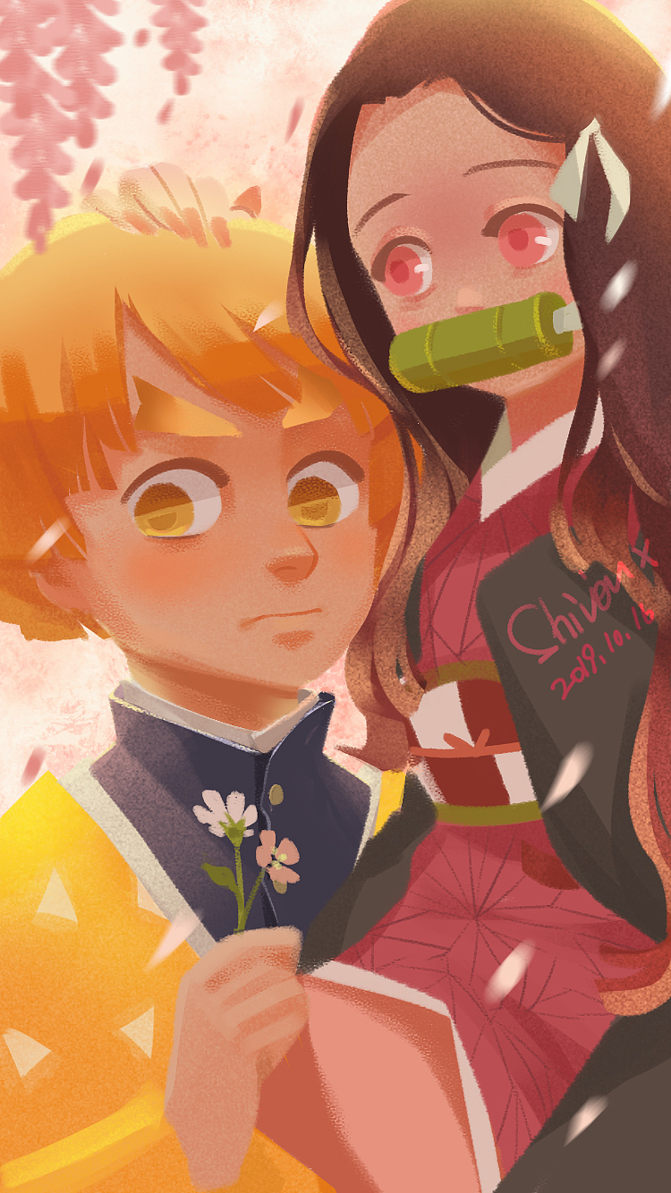 鬼灭之刃祢豆子我妻善逸