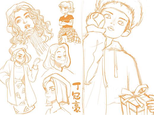 速涂线稿练习（临摹素材）
