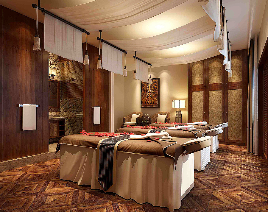 洗浴中心设计公司|空间|家装设计|成都足浴会馆设计_原创作品-站酷