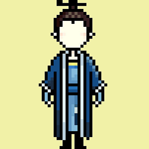 像素画朱一龙角色人物