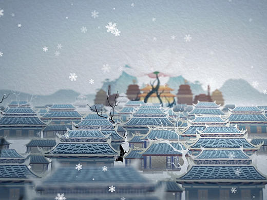  哔哩哔哩 ·古风皮影动画《暖雪篇》 