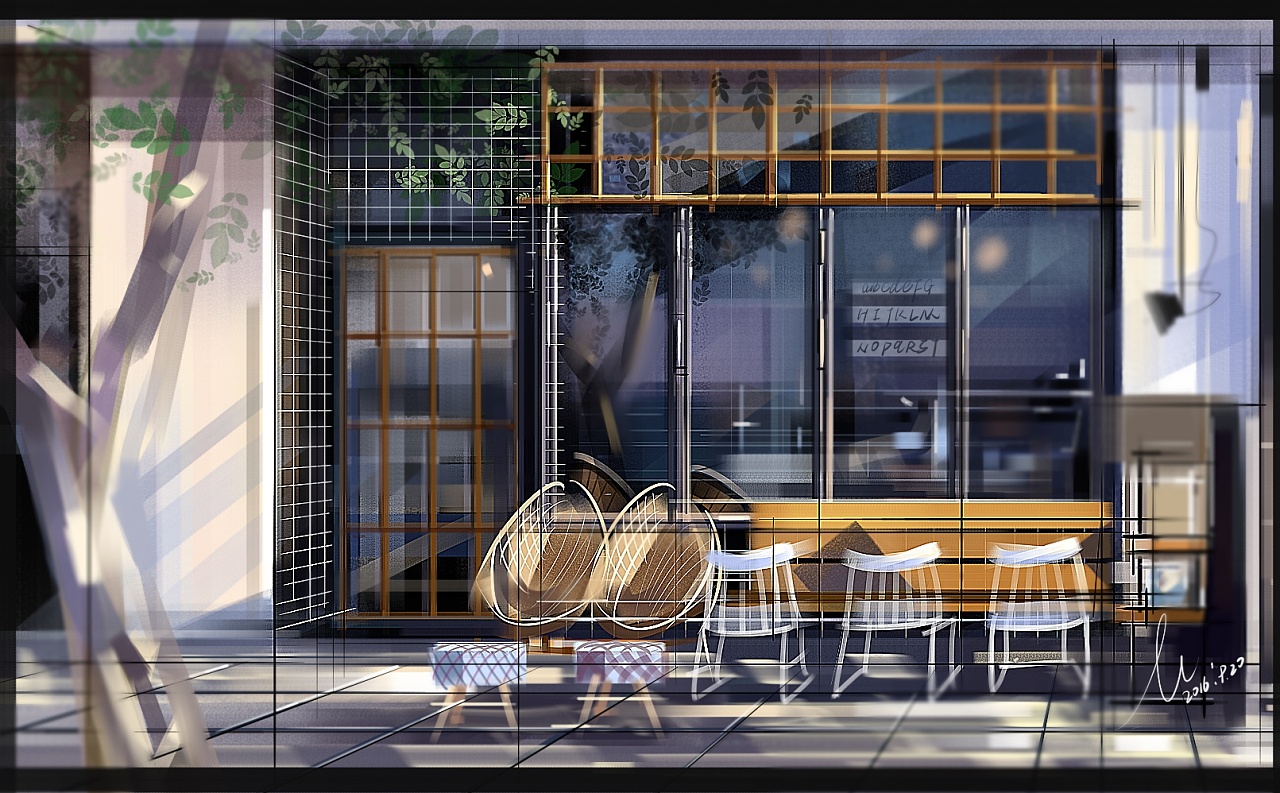 室内设计sketchbook手绘表现