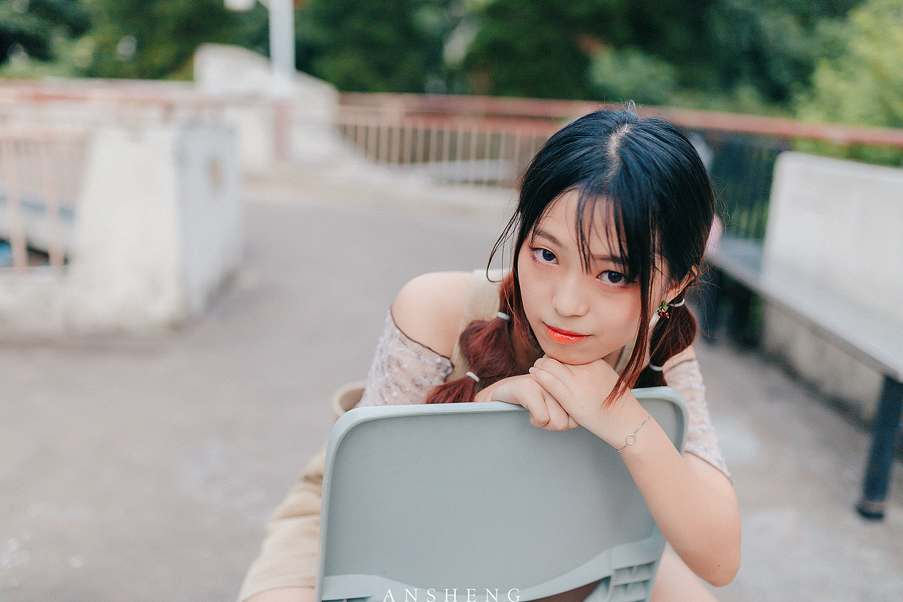 今天的可爱是来自青橙色的“wink”喔~（图ZMjE4NjY4NzQw） - 人像摄影 - 站酷设计师玩摄影的安生原创素材 - 站酷ZCOOL